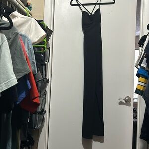 Corset back  jumpsuit with pockets